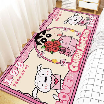 Crayon shin-chan room bedroom bedside blanket living room large area full carpet room door floor mat anti-dirty anti-slip hl11 300 200 cm
