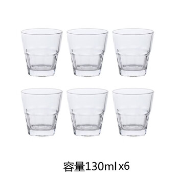 Fantasy tempered glass cup square mouth beer cup light luxury high-end octagonal cup bar whiskey special draft beer cup thickened octagonal beer cup 130ml 6 2 halves