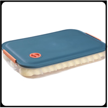 Utookii dumpling box, special frozen dumpling preservation box, refrigerator dumpling storage box, multi-layer dumpling box with lid, plastic transparent, new and old models, random colors, high-quality products, 1 layer, 1 lid, can hold 60 dumplings