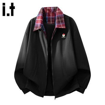 Chocoolate it fake two-piece lapel jacket for men spring new design loose casual cardigan jacket black m recommended 100kg-120kg