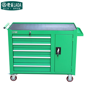 Alaoa heavy-duty tool cabinet with hanging plate mobile auto repair tool cart workshop tool cabinet tool cart red seven la115102 five-layer without hanging plate green