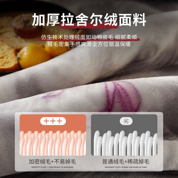 Fantasy blanket, office sofa blanket for bed, 85 users selected, upgraded model + flower shadow love gray, supports machine washing, softer and more soft, 150cm