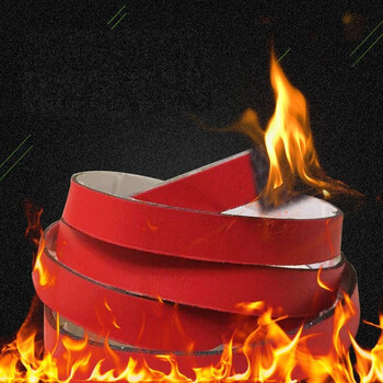 Special seal strip for fire doors, fire safety door acceptance graphite strip, fire expansion strip, flame retardant, smoke isolation, high temperature resistant, self-adhesive fire strip, red 10mm*2mm, 1 meter price