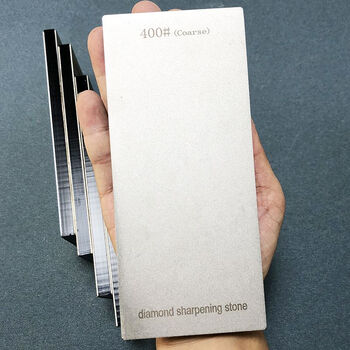 Yong huan household single-sided and double-sided diamond knife sharpener sharpening stone acrylic base non-slip kitchen knife sharp and effortless 600 mesh single side + upgraded wear-resistant style + new product 1