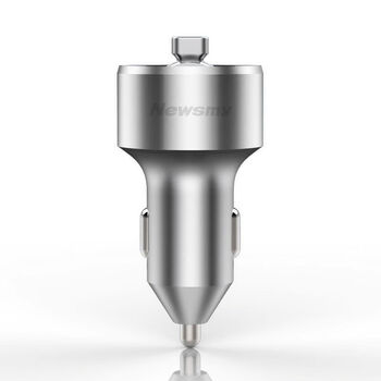 New metal distortion-free fast charging car bluetooth receiver mp player fm transmitter. standard semi-metal fast charging version, 12v car only, does not support u disk. official standard configuration