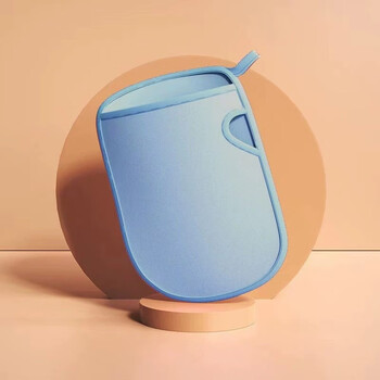 Shantou lincun baby painless bath gloves baby bath sponge artifact double-sided children's bath blue personal pack painless mud rub without harming the skin