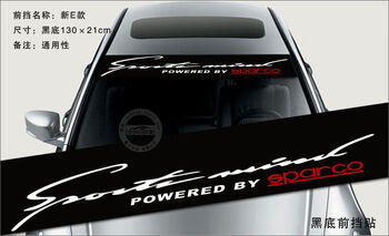 Niurong front windshield car stickers car modification decorative pull-up stickers rear stickers personalized stickers sunshade stickers new e model