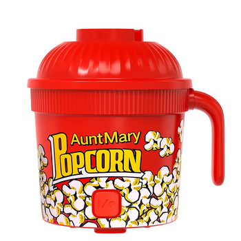 Aunt mary fully automatic popcorn machine portable small household mini corn flower homemade multi-function popcorn machine chinese red