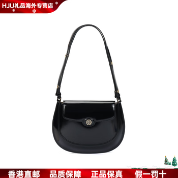 Tory burch robinson adjustable shoulder strap gold metal leather shoulder bag small women's basic equipment (bag + dust bag)