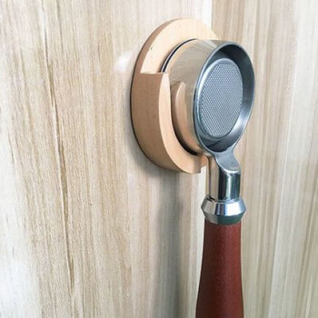 Tuojin bottomless handle solid wood base - commercial and household convenient use hanging base 51mm two ears and three ears 54mm bottomless handle solid wood base, commercial and household