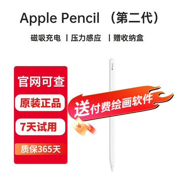 Apple apple pencil2 ghost pen, original genuine second-hand stylus, first/second generation pen, ipad capacitive pen, tablet stylus 99 new, apple pencil 2 ghost pen (99 new), free professional learning painting software - lightning delivery