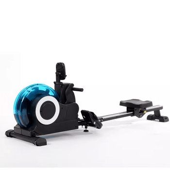 Zailu magnetic resistance silent painting rowing machine home fitness aerobic trainer multi-function universal sculls foldable storage fitness black water resistance + bluetooth app + resistance adjustment
