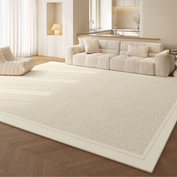 Sanqihu carpet living room 2025 new cream style no-wash wipeable bedroom bedside blanket light luxury high-end sofa floor mat yinghan +23526 200cmx340cm waterproof and anti-fouling care-free