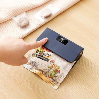 Yusenyi mini snack sealing machine household rechargeable packaging bag plastic bag food preservation tea tea bag sealer blue sealing machine (chinese version) aluminum foil bag cannot be sealed