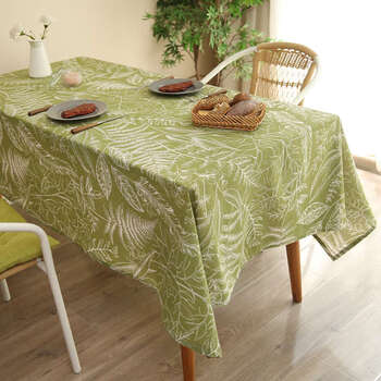 Yusenyi tablecloth style dining table tv cabinet coffee table sideboard decoration ancient rhyme loquat 120x180cm (suitable for 60x120 dining table)