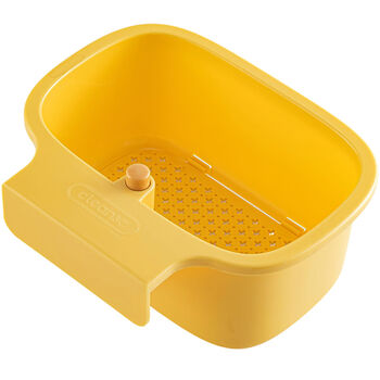 Yonghuan dry and wet quick separation one-click dumping without dirtying hands sink drain basket food residue filter basket yellow 1 piece one-click dumping/not dirty hands