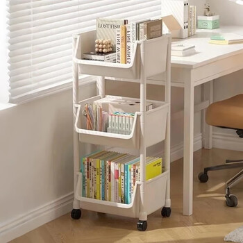 Zhuobo removable storage rack bookshelf vegetable basket storage rack snack storage rack sj20 large opening model 3 layers