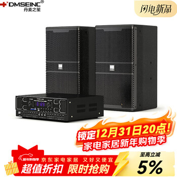 Danish sheng (dmseinc) dm-12 home ktv audio set 12-inch professional karaoke complete equipment high-end bar ktv speaker set villa karaoke high-power full-range stage speaker 12-inch丨basic set