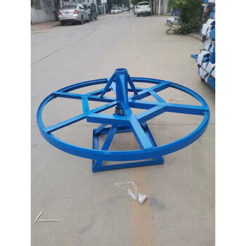 Hydraulic oil pipe rack hose rack high pressure oil pipe tray pipe rack six-layer rotatable rotating iron plate removable single-layer pallet blue