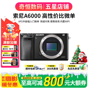 Sony a5100 a6000 a6300 a6400 a6100 a6600 a6700 second-hand mirrorless camera novice 4k video 99 new a6000 stand-alone color random
