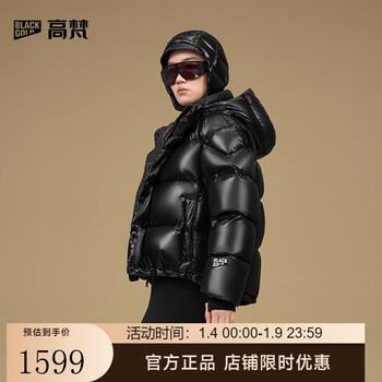 Govan black gold goose down jacket pioneer 5.0 four plates 2025 new small commuting women's down jacket black s