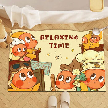 Sanqihu bathroom floor mat water-absorbent diatom mud foot mat bathroom door non-slip dirt-resistant mat bathroom 01 40cm 60cm