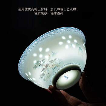 Manyuan jingdezhen high-end tableware white porcelain exquisite bowl and dish set household housewarming high white porcelain bowl and plate complete set housewarming gift white porcelain exquisite qianshan duixue 10-person suit suitcase 68-piece set