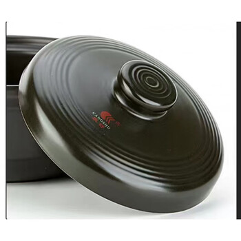 Tuojin japan imported quality casserole lid black porcelain pot lid medicine pot lid stew pot soup pot lid white soup pot lid outer diameter 15 cm black