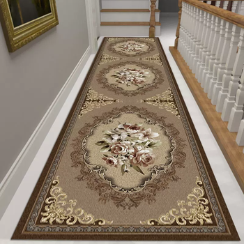 Yusenyi chinese style corridor carpet aisle entrance door floor mat stairs corridor home bedroom living room bedside dark brown width 1.3 meters x 1 meter how many meters do you need to take a few pieces