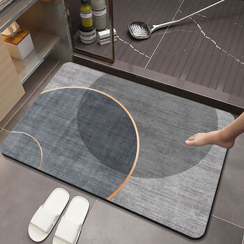 Fantasy bathroom floor mat absorbent mat bathroom door mat toilet cushion kitchen carpet bathroom qs+40 80x100cm strong and durable