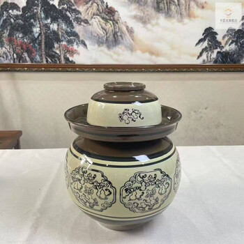 Biquan sichuan pickle jar earthenware pickle jar pickles household ceramic storage jar earthenware pickle pickle old-fashioned sealed jar wufulinmen 8 catties water capacity pickle jar + inner lid