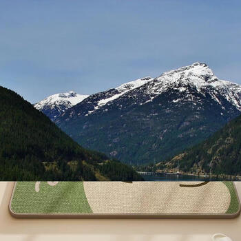 Yusenyi bathroom linen floor mat bathroom water-absorbent anti-slip no-wash waterproof mat dirty-resistant water-absorbent mat door mat bathroom mat butter bear 140x160cm