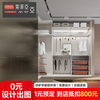 Sophia whole house customization smart light sliding fitting mirror corner anti-slip clothes pass clothing basket storage grid rack custom gold