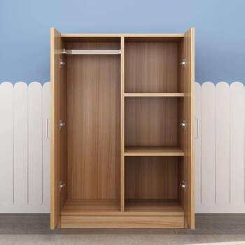 Yusenyi economical wardrobe home bedroom assembly storage cabinet 2 doors 180 high 80 wide 40 deep assembled
