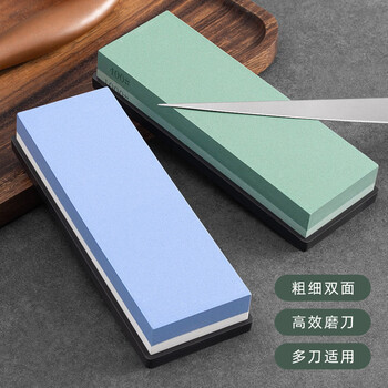 Fantasy white corundum stone dish quick sharpening chef's sharpening stone grinder recommended for sharpening without slipping stainless steel knife sharpening stand +400/100