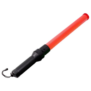 Zheye 54cm emergency traffic safety baton led light outdoor fluorescent stick indicator stick at night 54cm red-battery type