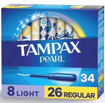 1tampax pearl catheter tampons mixed pack non-leaking menstrual sanitary napkins 96 count upgraded small 8 in 26 total 34 count