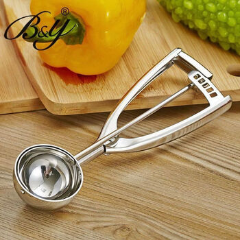 Fantasy ice cream scoop scoop 304 stainless steel ice cream scoop ice cream scoop fruit scoop scoop no. 24 5cm