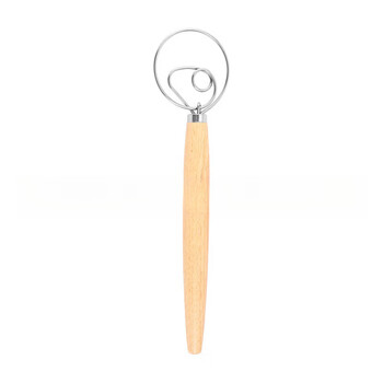 Shantou lincun spot new egg beater, flour mixer, dough mixer, double circle, single circle mixing stick, 13-inch oak mixer, 33cm single circle