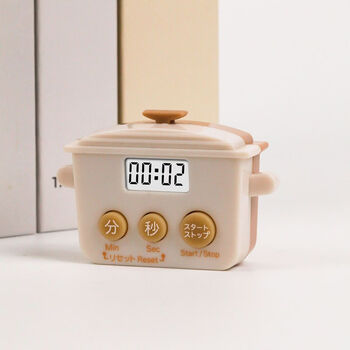 Yonghuan small rice cooker timer learning kitchen cooking cooking time management magnetic timer white small rice cooker
