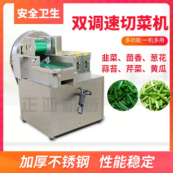 Yusenyi multifunctional vegetable cutting machine, slicing, cutting, shredding and dicing artifact, stainless steel double speed small commercial leek cutting machine, high-end double speed three knives