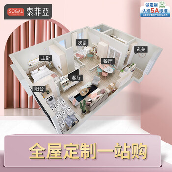 Sofia small apartment whole house customized bedroom wardrobe cloakroom study room tatami cabinet living room entry sideboard customized gold (specific price is based on the design plan, please contact customer service for details)