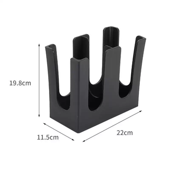 Yusenyi milk tea shop bar cup holder cup taker commercial disposable paper cup divider straw box tissue box storage box flat two grid black cup holder