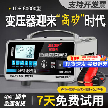 Radolfo car battery charger 12v24v automatic switching intelligent pulse repair car lead-acid start-stop charger high silicon pure copper transformer - fast and stable charging 12v 24v universal voltage automatic identification