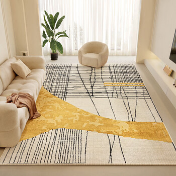 Fantasy carpet living room new light luxury high-end carpet bedroom home bedside sofa floor mat coffee table washable and wipeable modern light luxury z59 160x230cm (wear-resistant and scratch-resistant)