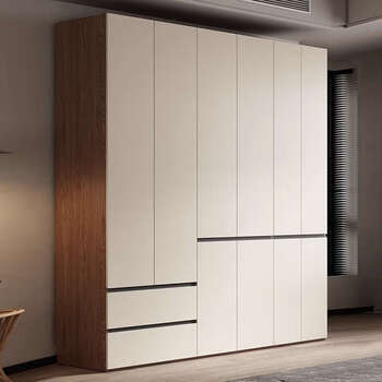 Yusenyi wardrobe style home bedroom handle-free cabinet adult storage coat customized contact customer service to place an order