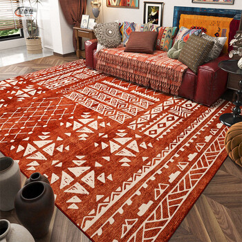 Xinjinngle xinjiang ethnic style carpet bohemian sofa living room coffee table blanket thickened retro persian turkish bedroom bed ethnic style-k01 180 250 cm