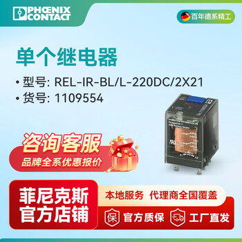 Single relay rel-ir-bl/l-220dc/2x21 - 1109554 pack of 10