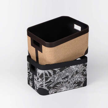 Yusenyi jacquard dirty laundry basket storage basket with cover storage box storage box organizing box storage box storage basket pearl white