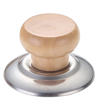 Shantou lincun anti-scalding handle universal wooden pot cover cap top bead universal handle accessory pot lid head steamer kettle solid wood solid wood pot cap - 1 pack